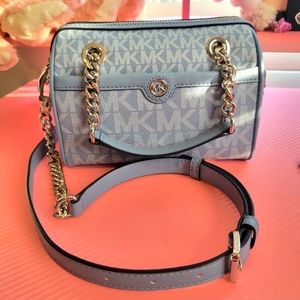 💙 Michael Kors Blaire Extra Small Crossbody Chambray Duffle Bag 💙